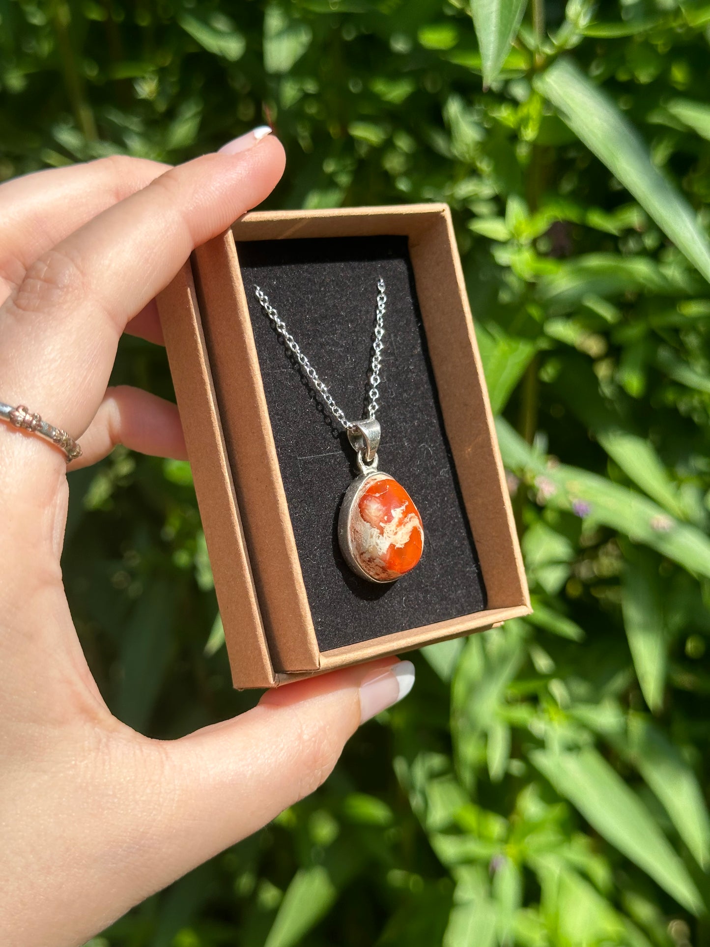 Mexican Fire Opal Pendant