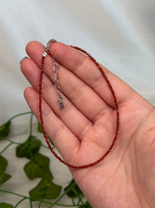 Red Jasper Anklet