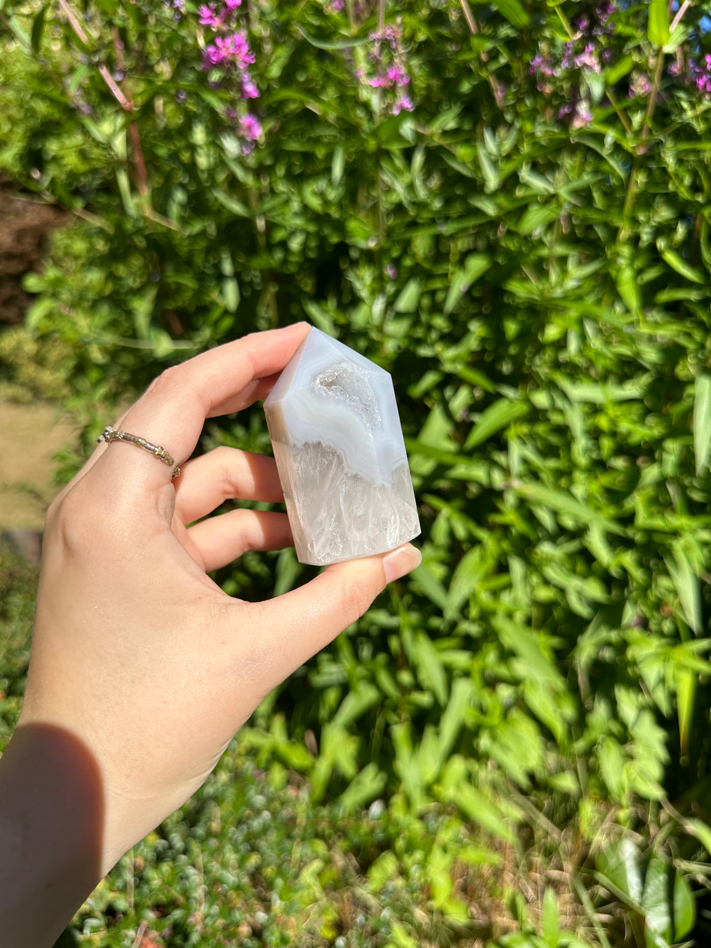 Druzy Agate Tower
