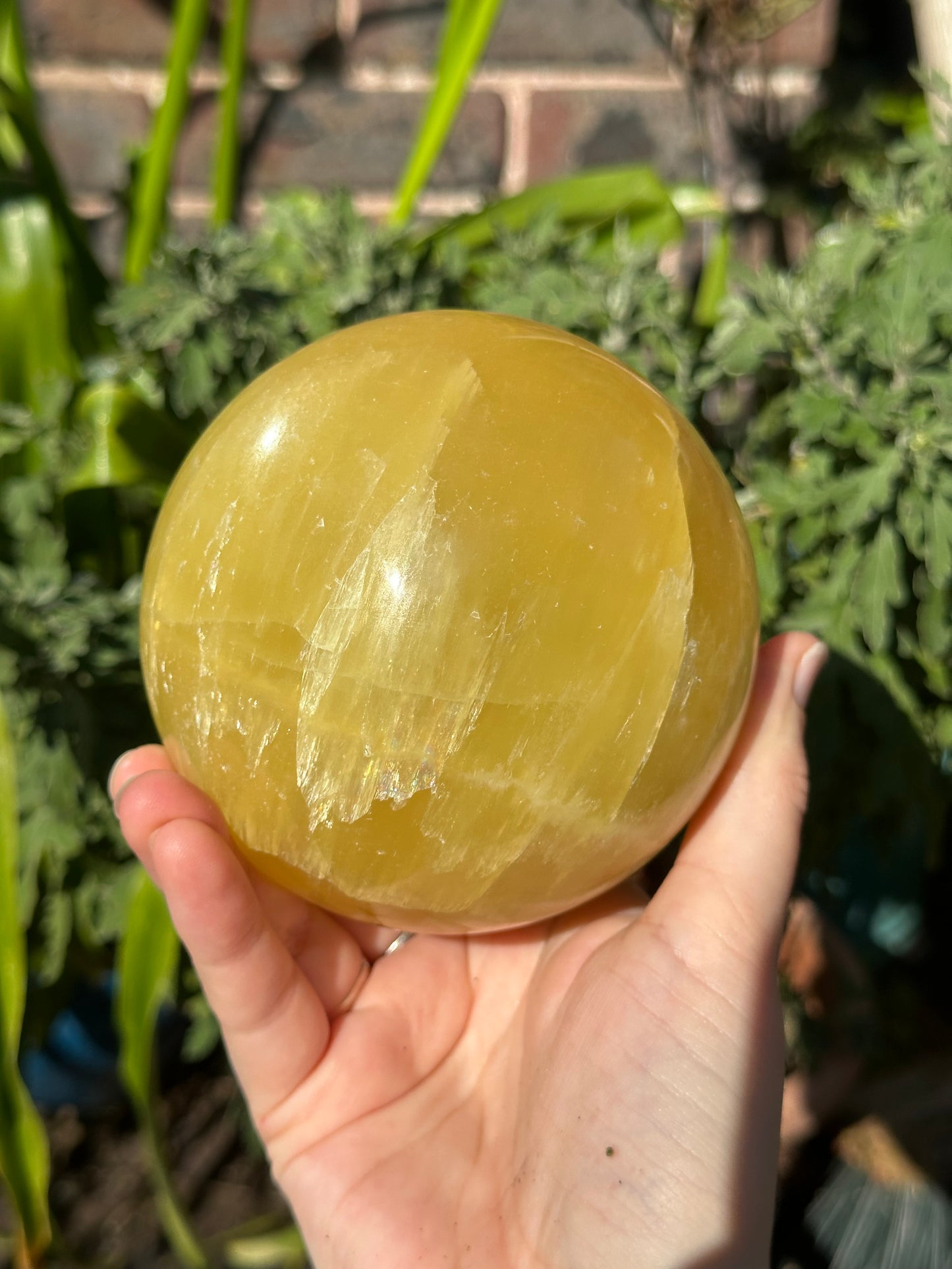 10cm Lemon Calcite Sphere
