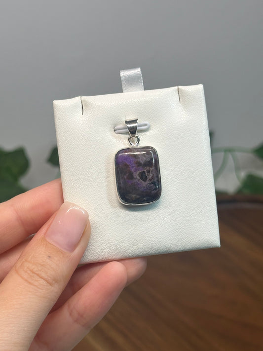 Sugalite Pendant (925 Sterling Silver)