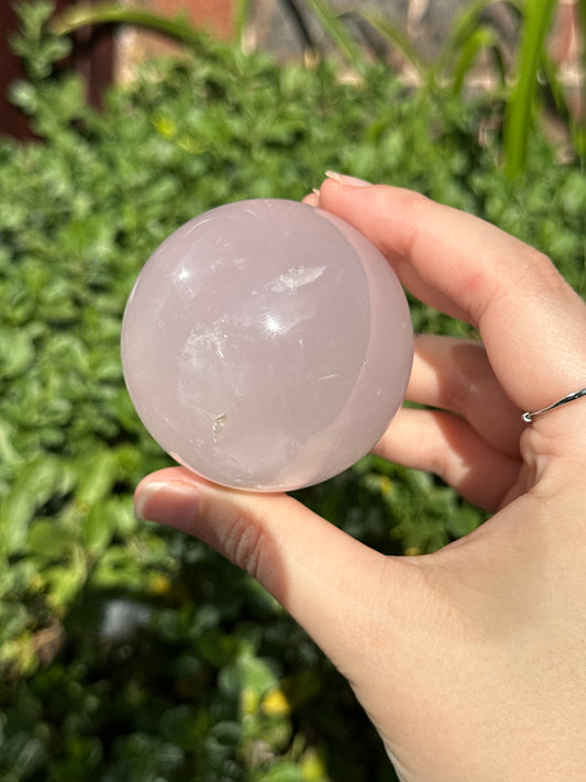 5.7cm Star Rose Quartz Sphere