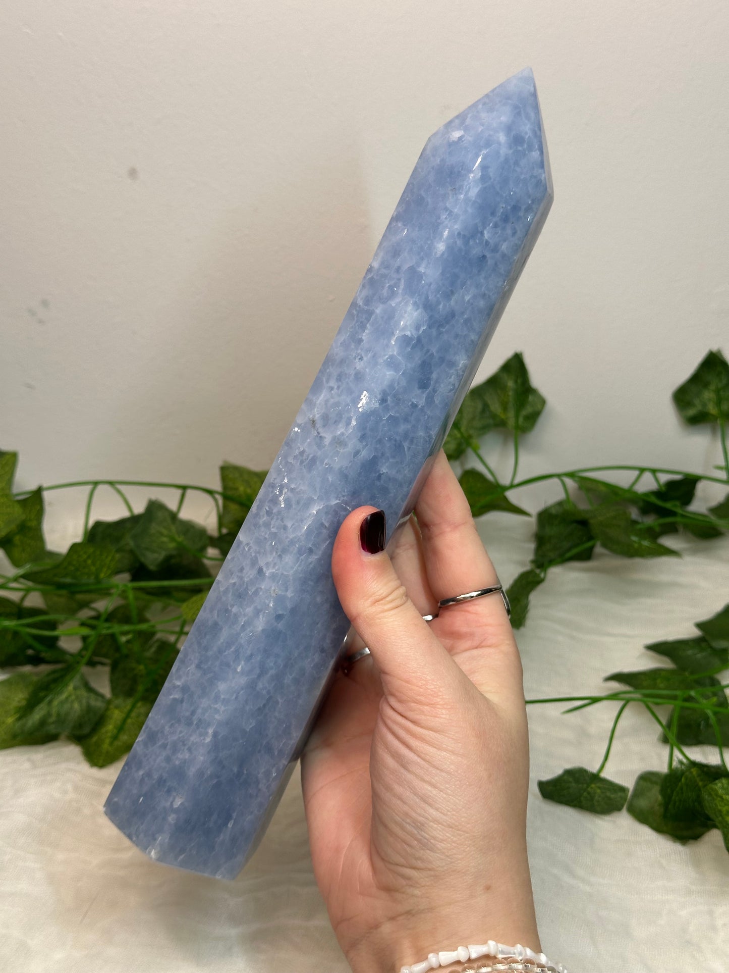 Big Blue Calcite Tower