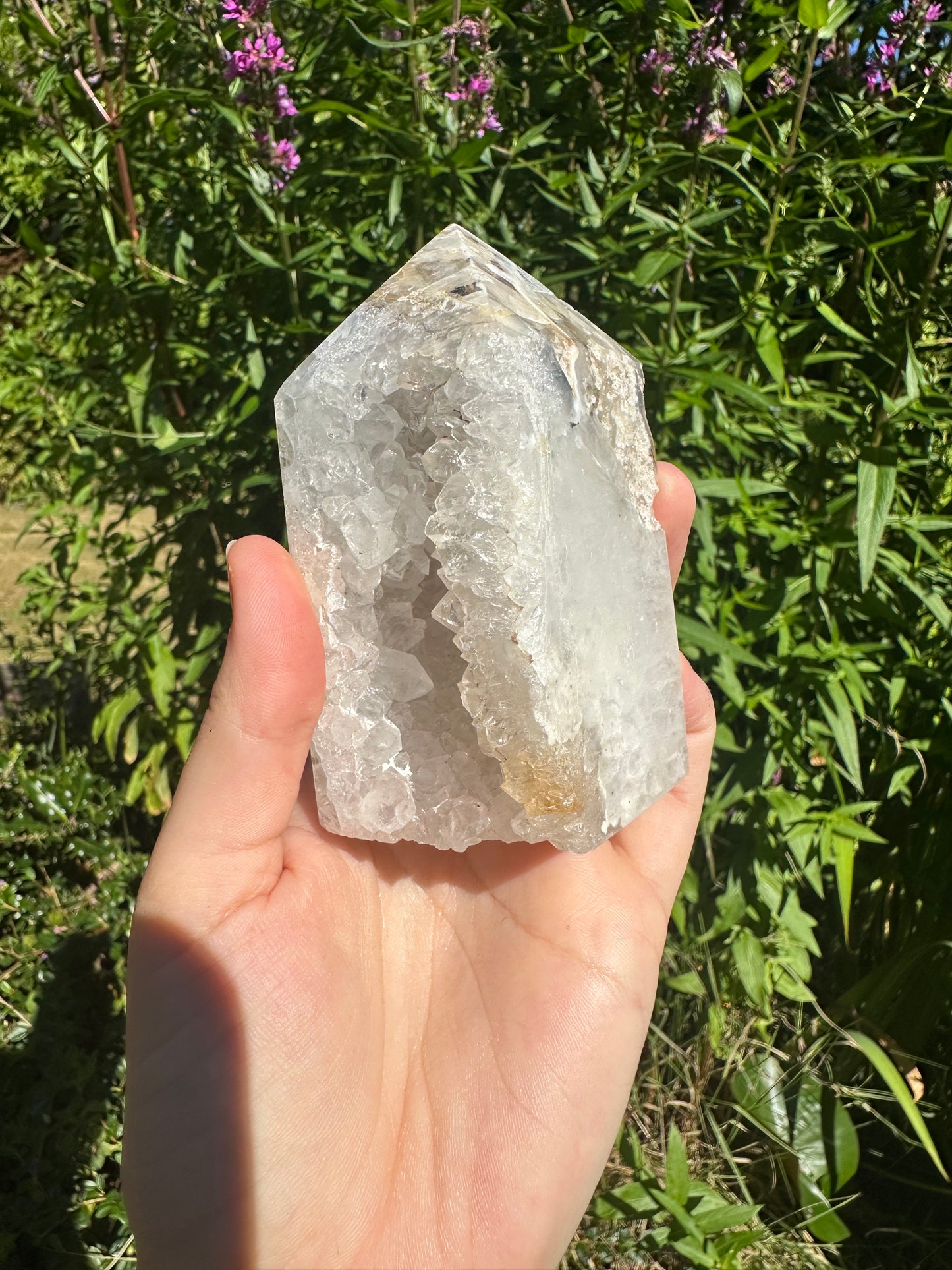 Druzy Agate Tower