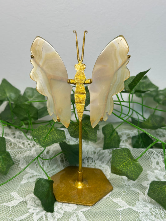 Iris Agate Butterfly B