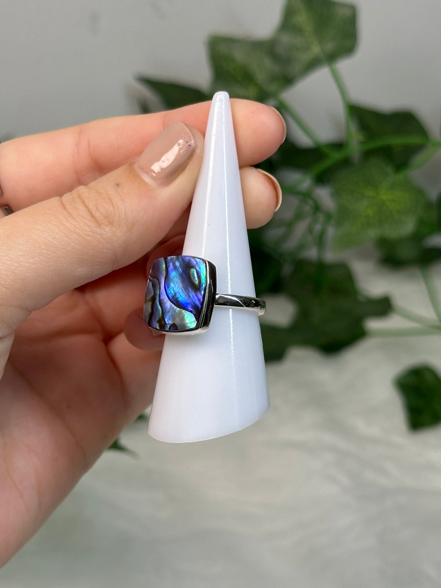 Abalone Size M Ring (925 Sterling Silver)