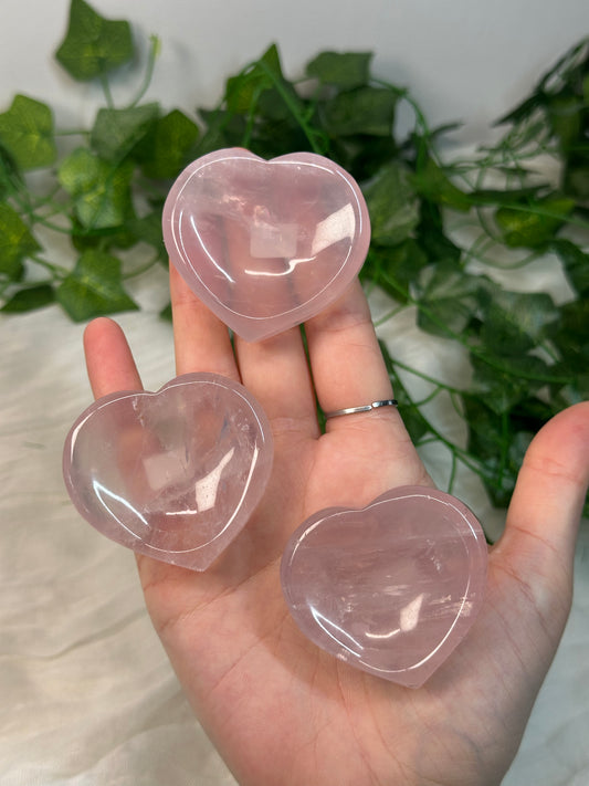 Rose Quartz Heart Dish
