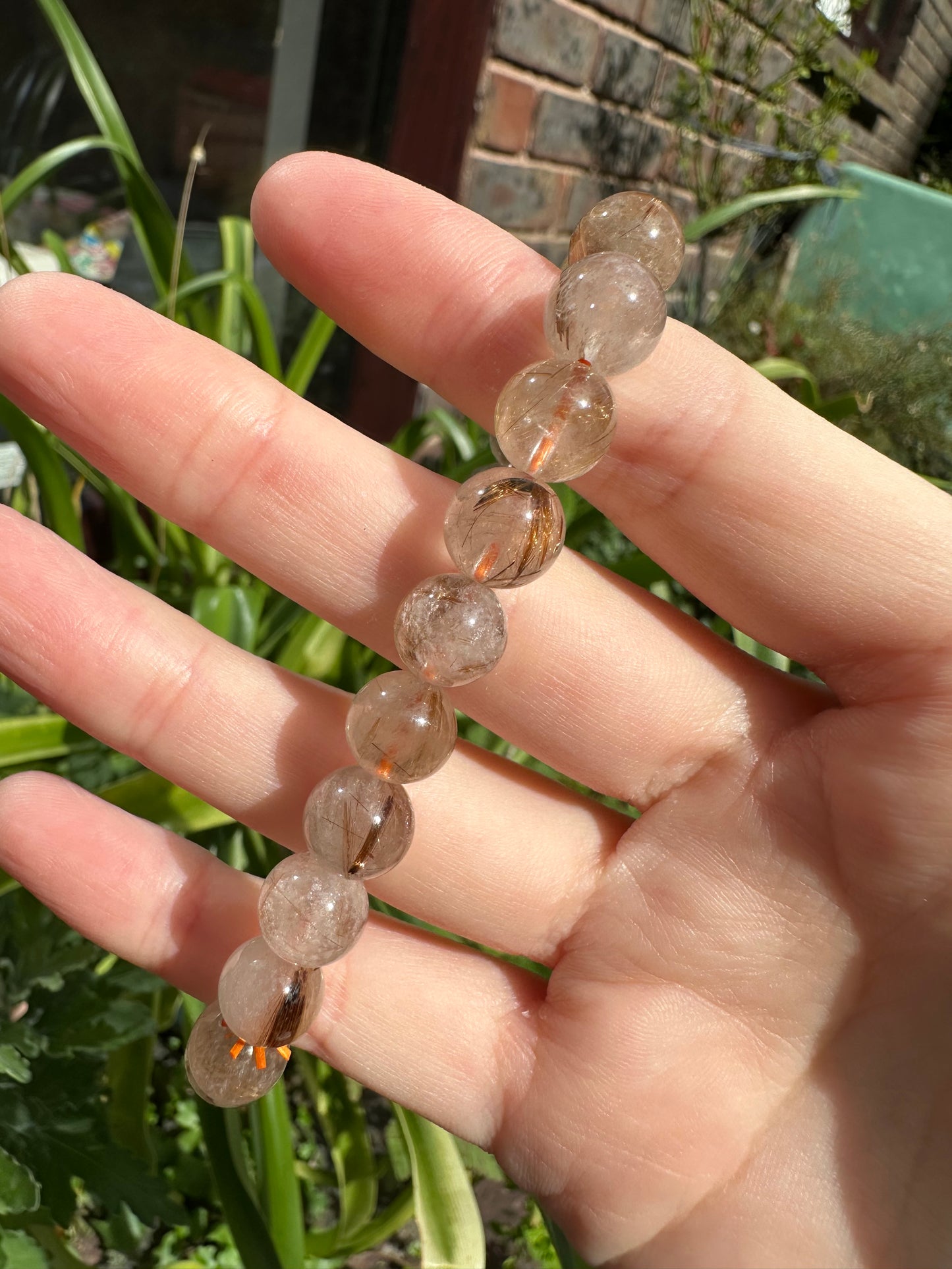 Golden Rutile Beaded Bracelets