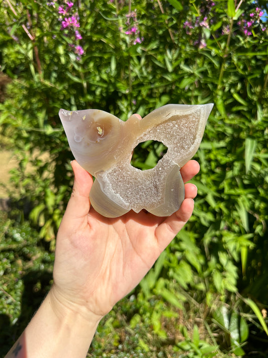 Druzy Agate Butterfly