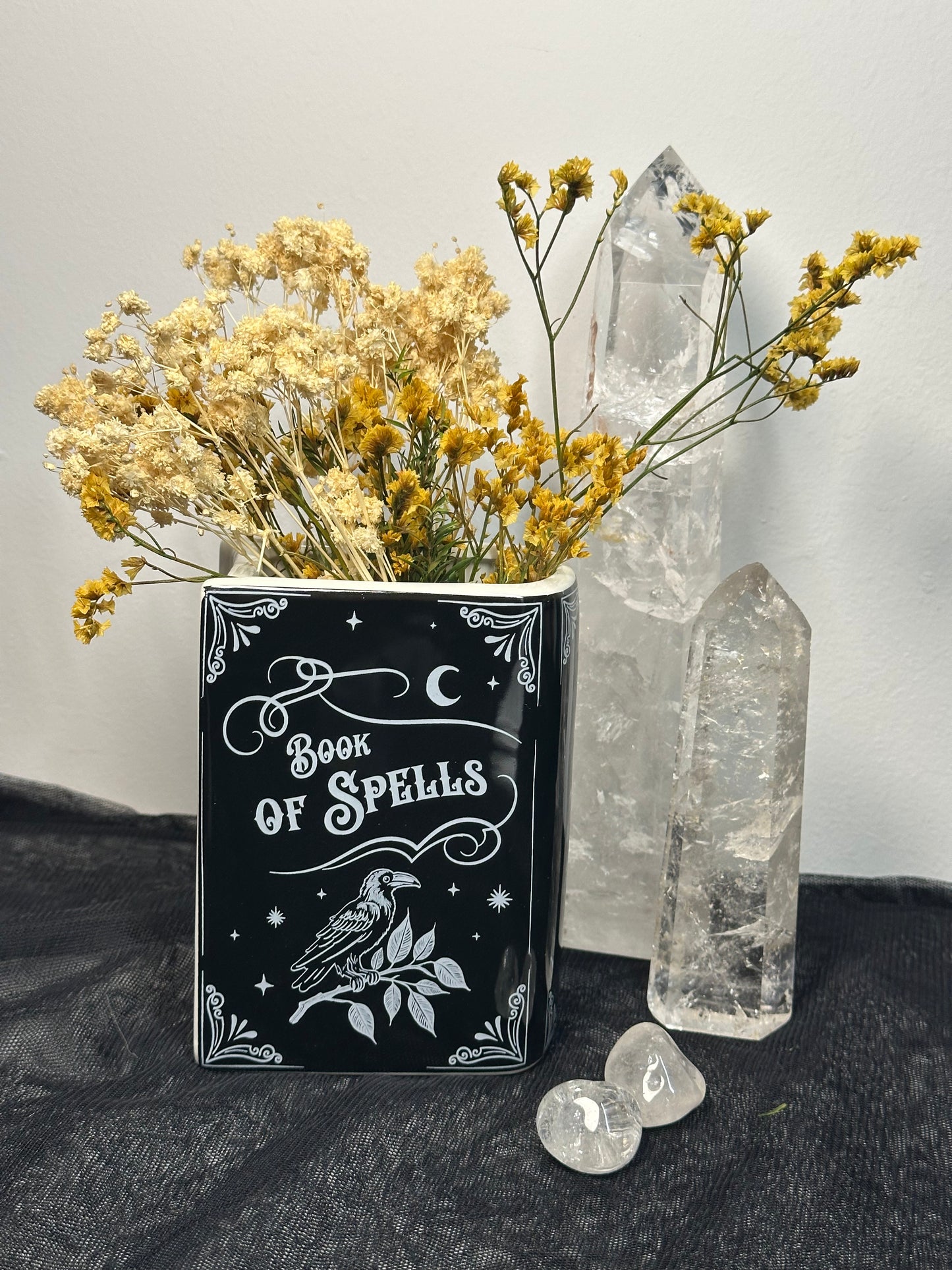 Book of Spells Ceramic Vase