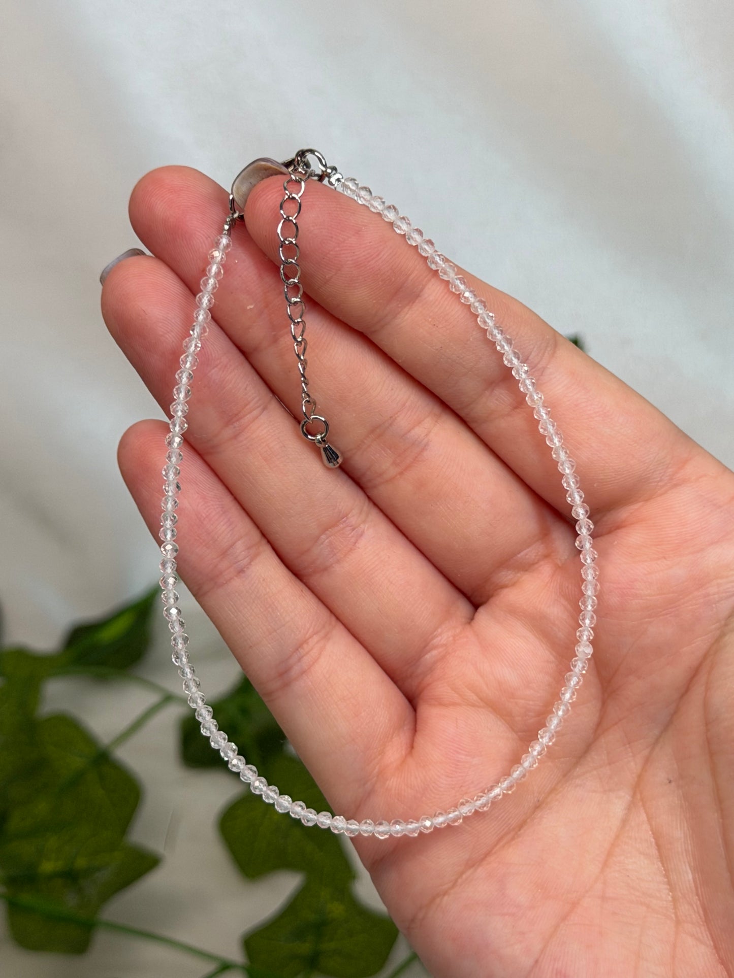 Clear Quartz Anklet
