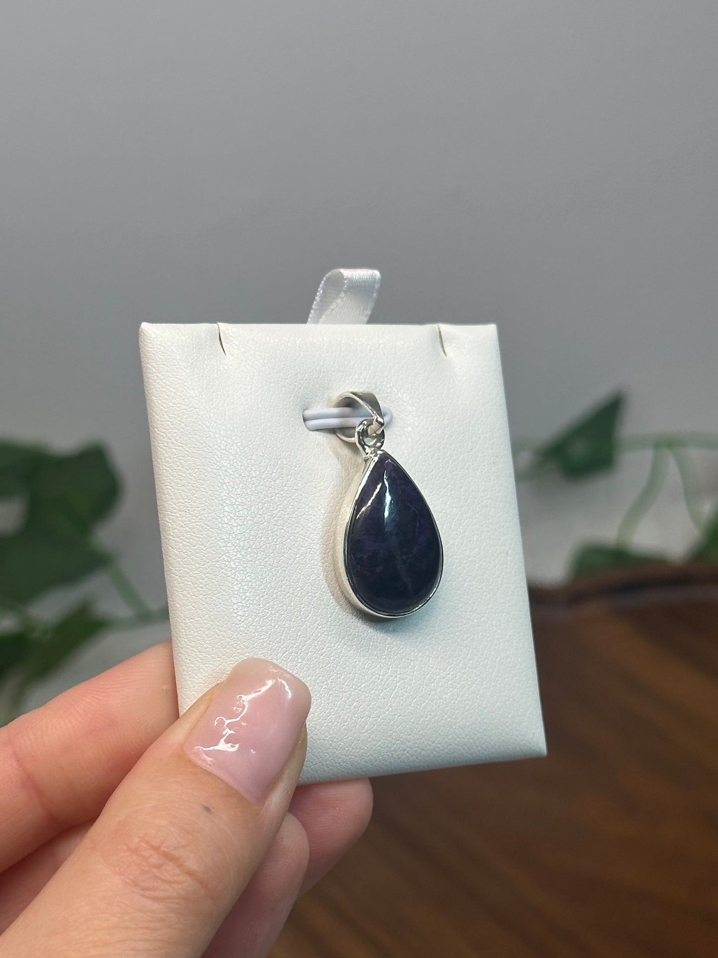 Sugalite Pendant (925 Sterling Silver)