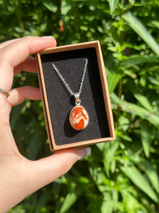 Mexican Fire Opal Pendant