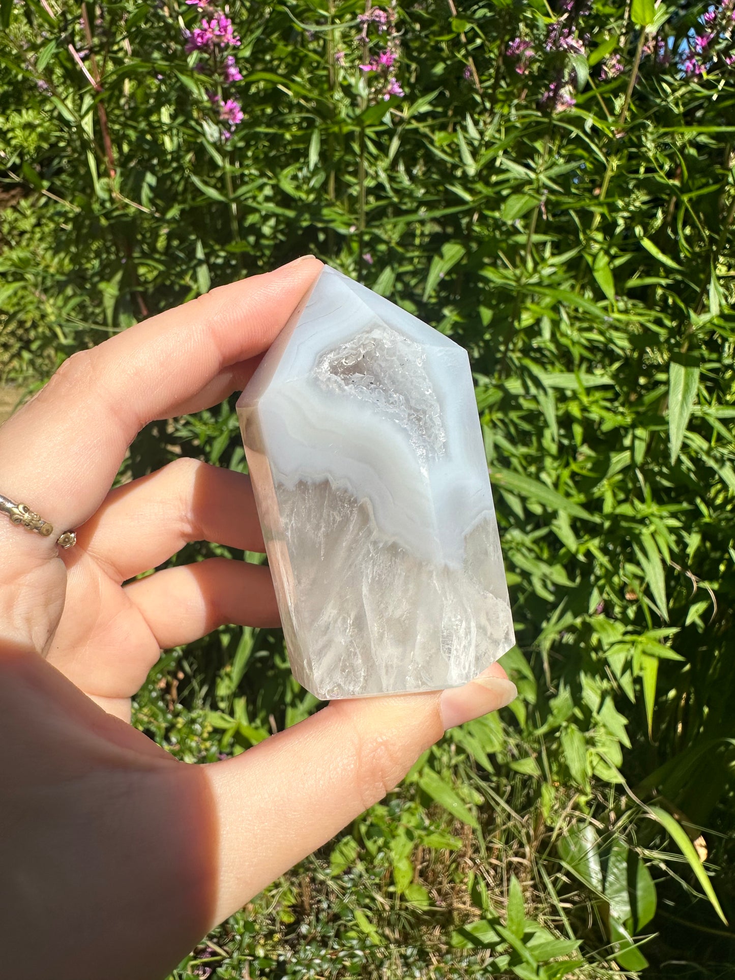 Druzy Agate Tower