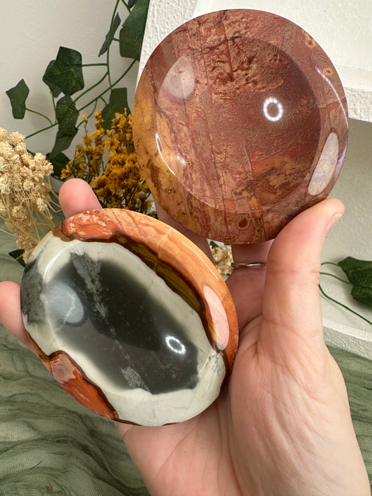 Polychrome Jasper Dishes