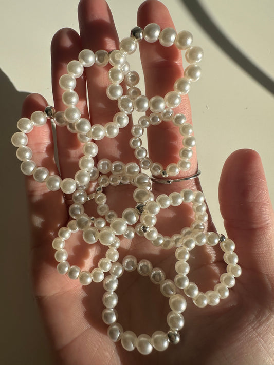 Faux Pearl Sphere Stands