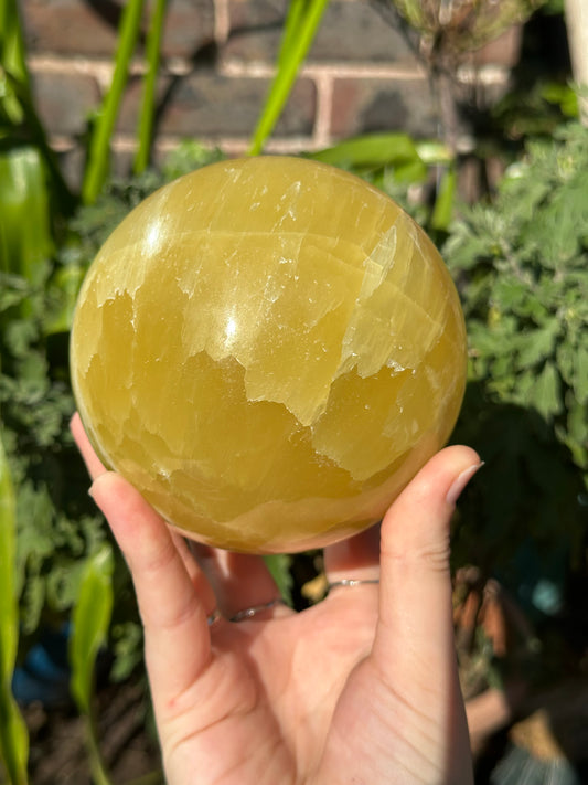 10cm Lemon Calcite Sphere