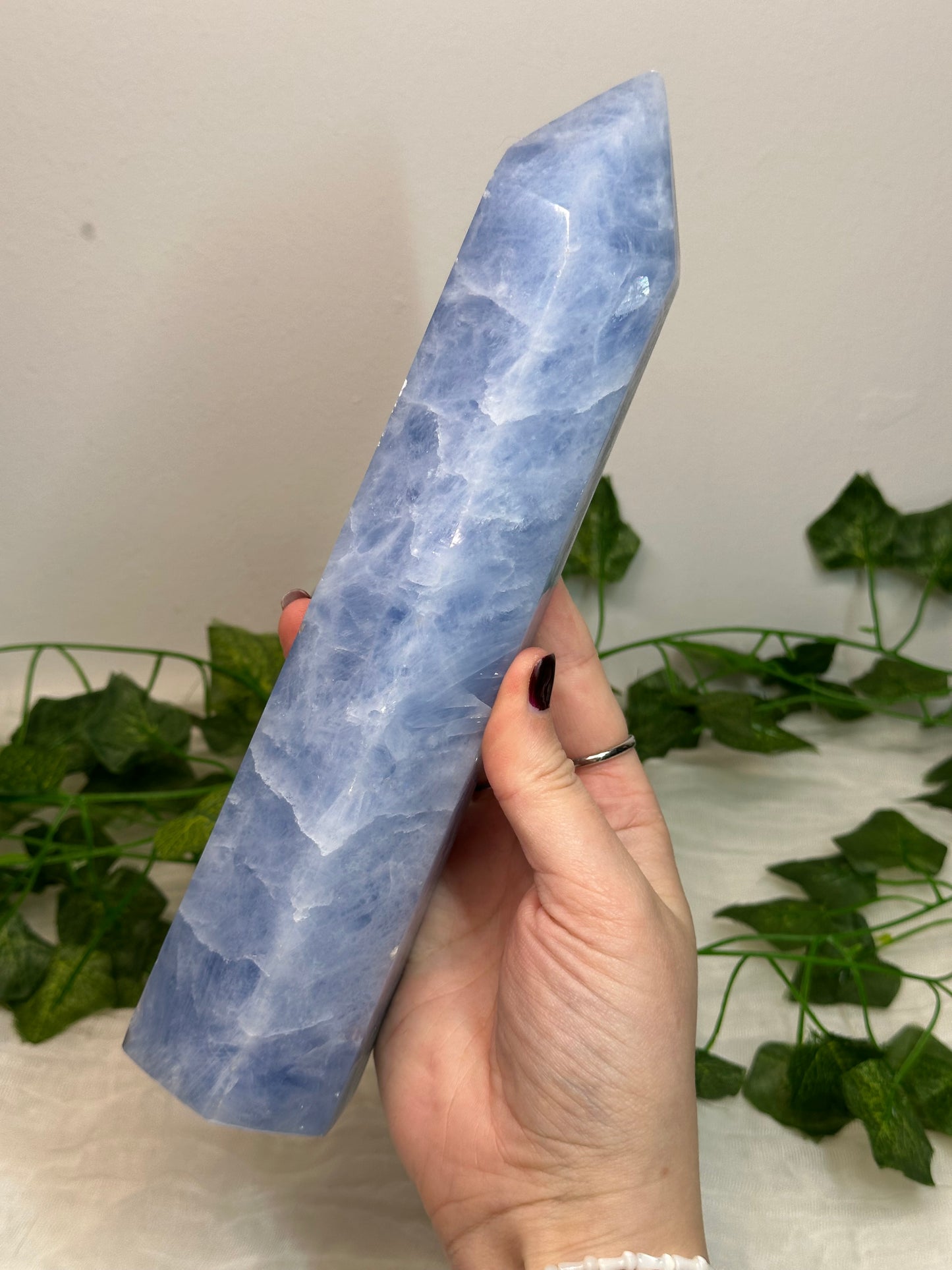 Big Blue Calcite Tower