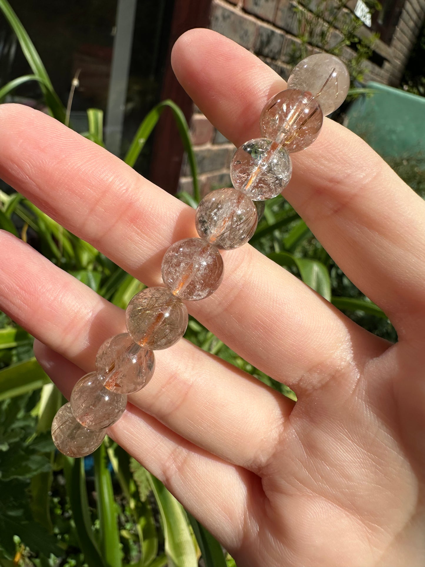 Golden Rutile Beaded Bracelets