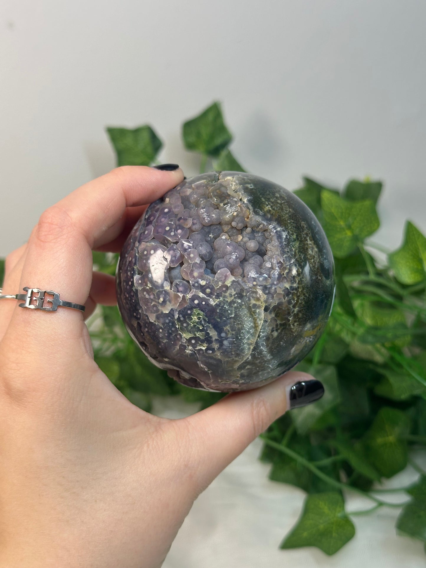 Grape Agate Sphere