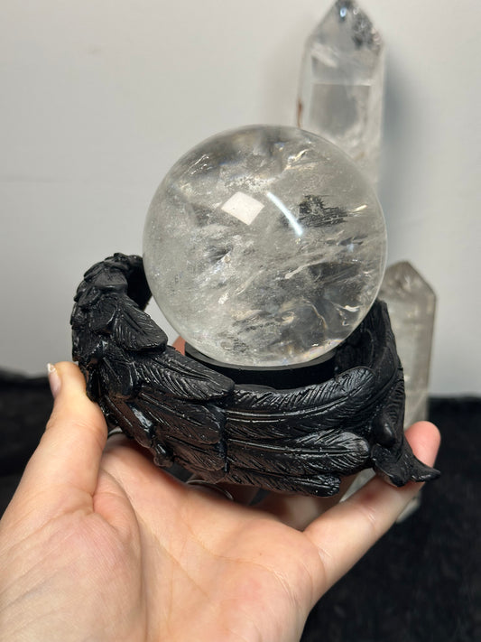 Raven Wing Sphere / Tealight Holder