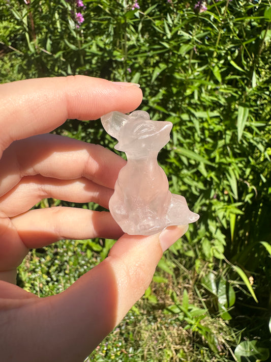 Rose Quartz Foxes