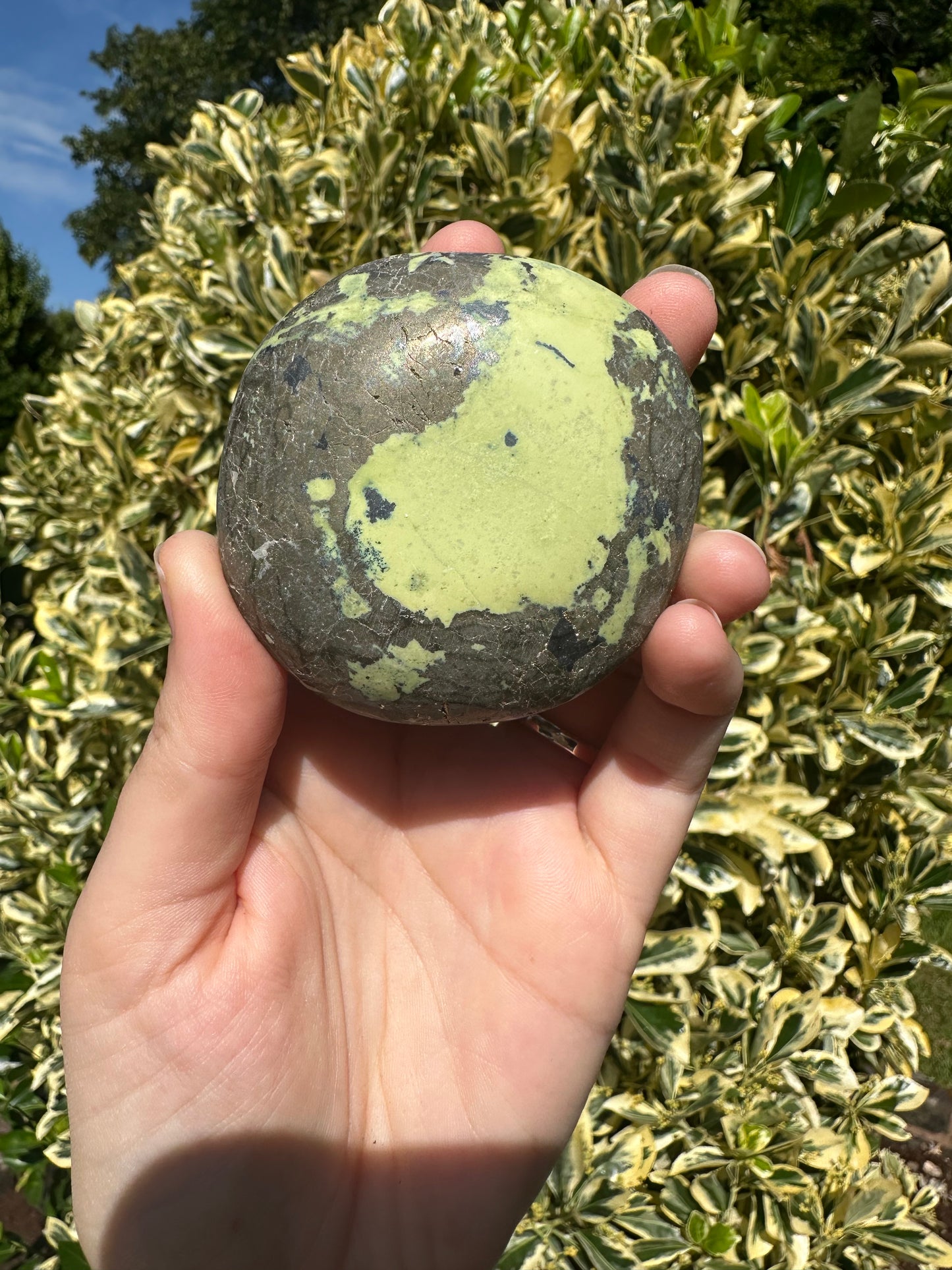 Peruvian Serpentine Palm Stones