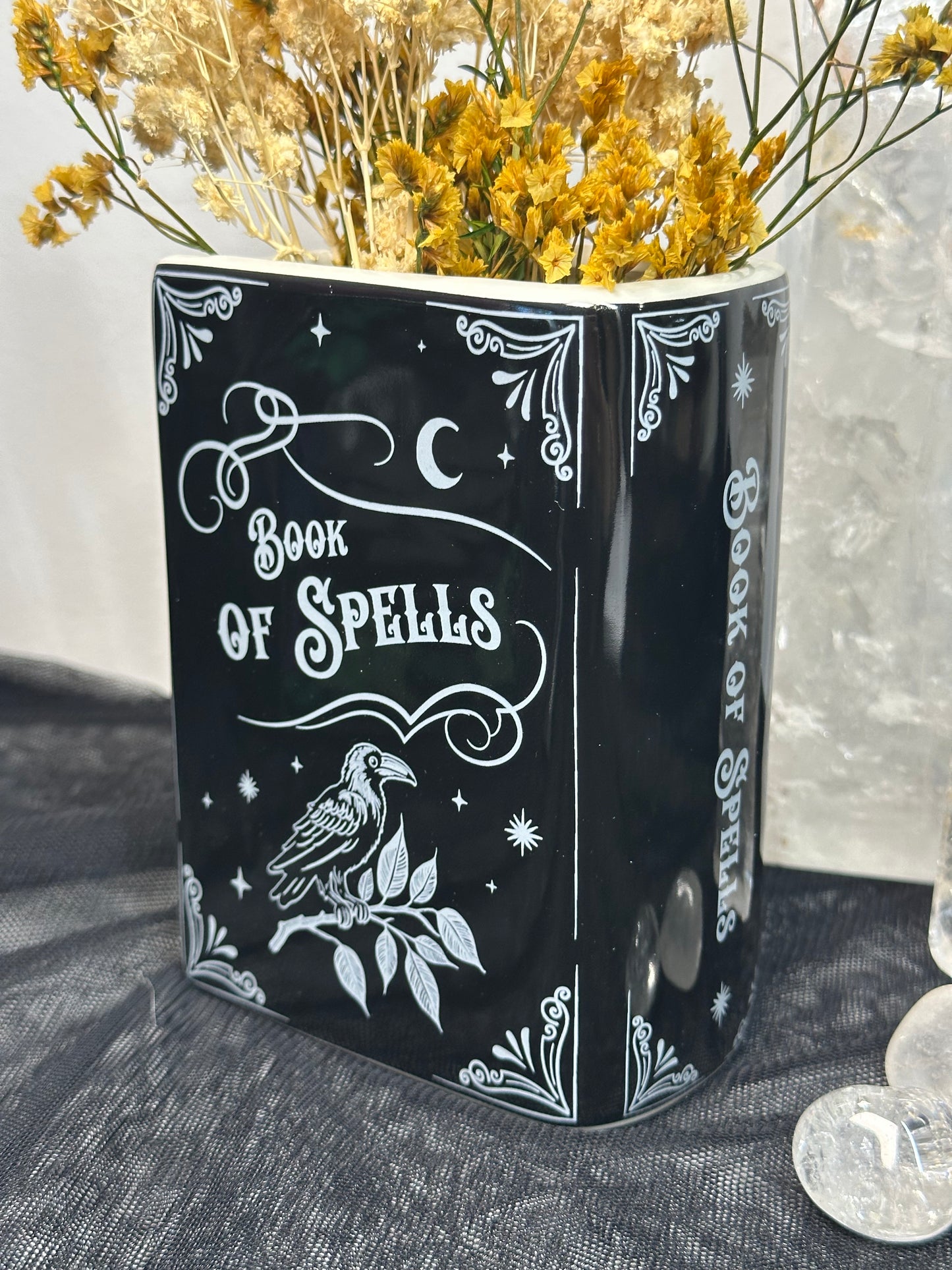 Book of Spells Ceramic Vase