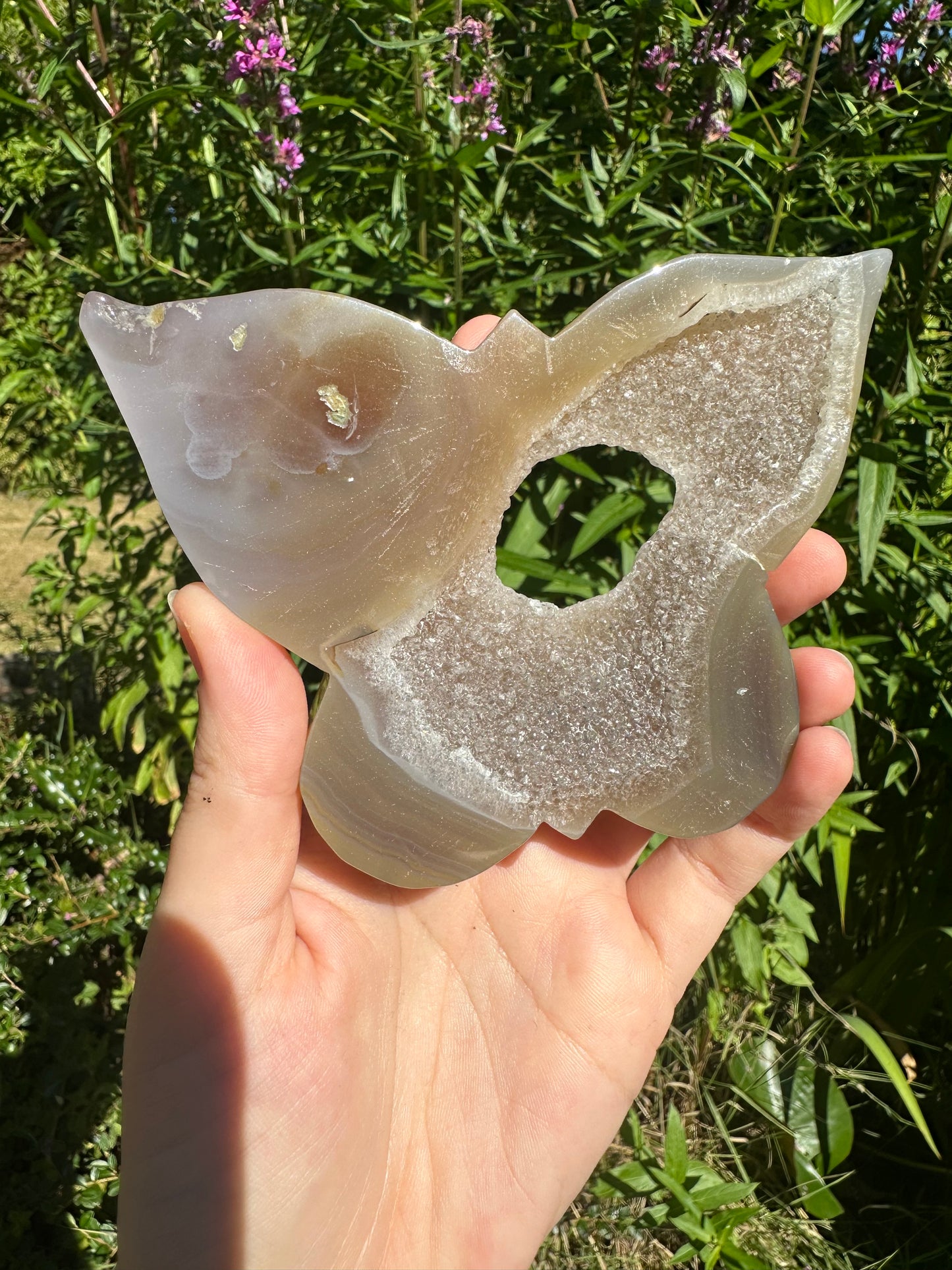 Druzy Agate Butterfly
