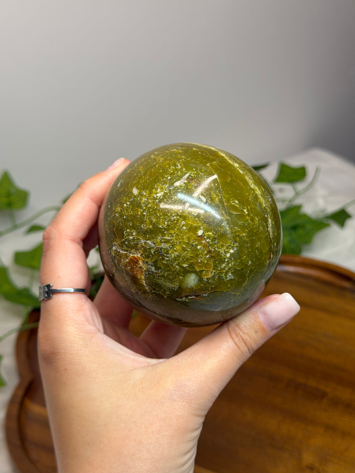 Big Green Opal Spheres