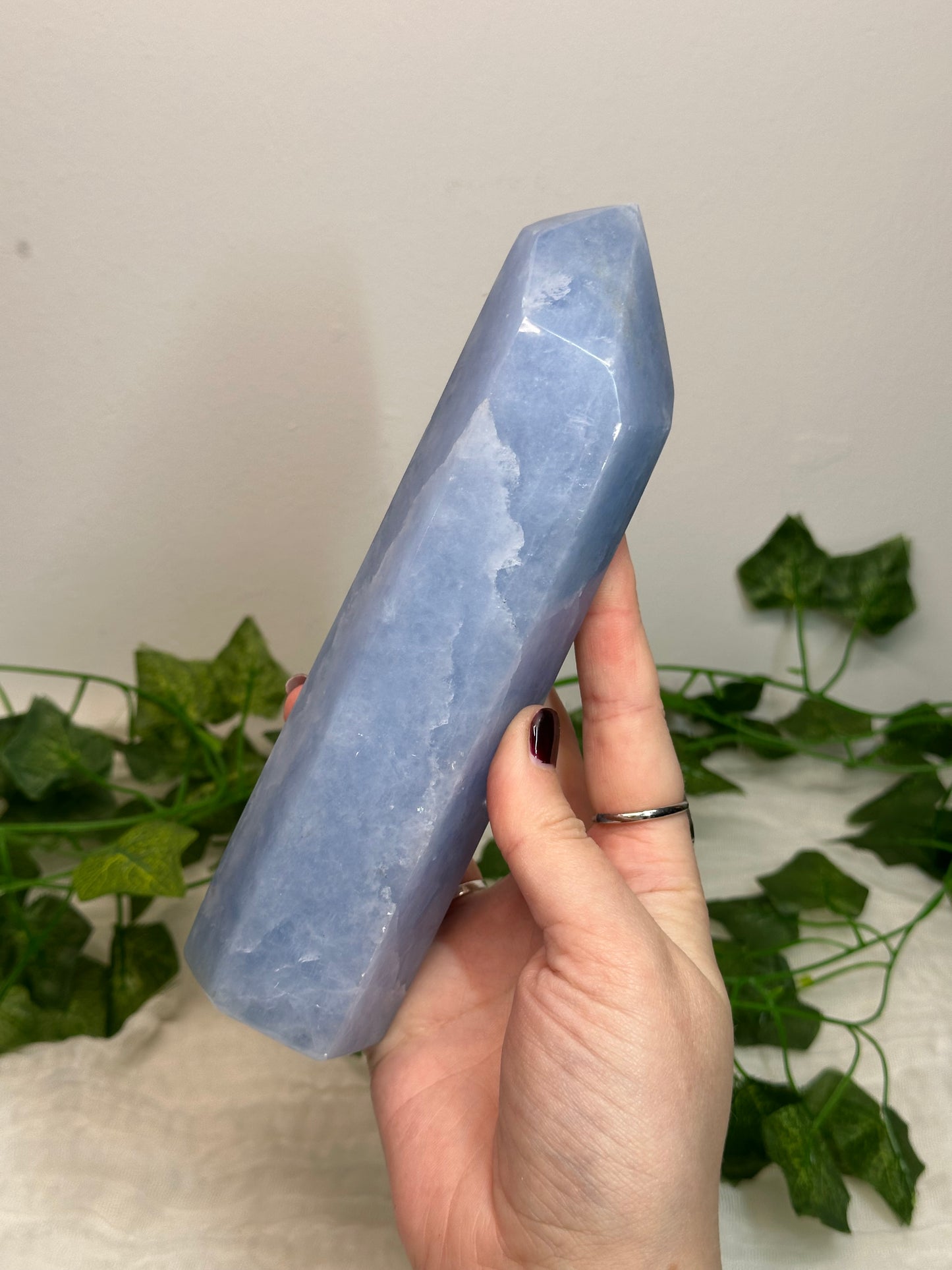 Blue Calcite Tower