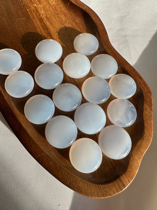 Blue Chalcedony Mini Flat Stones