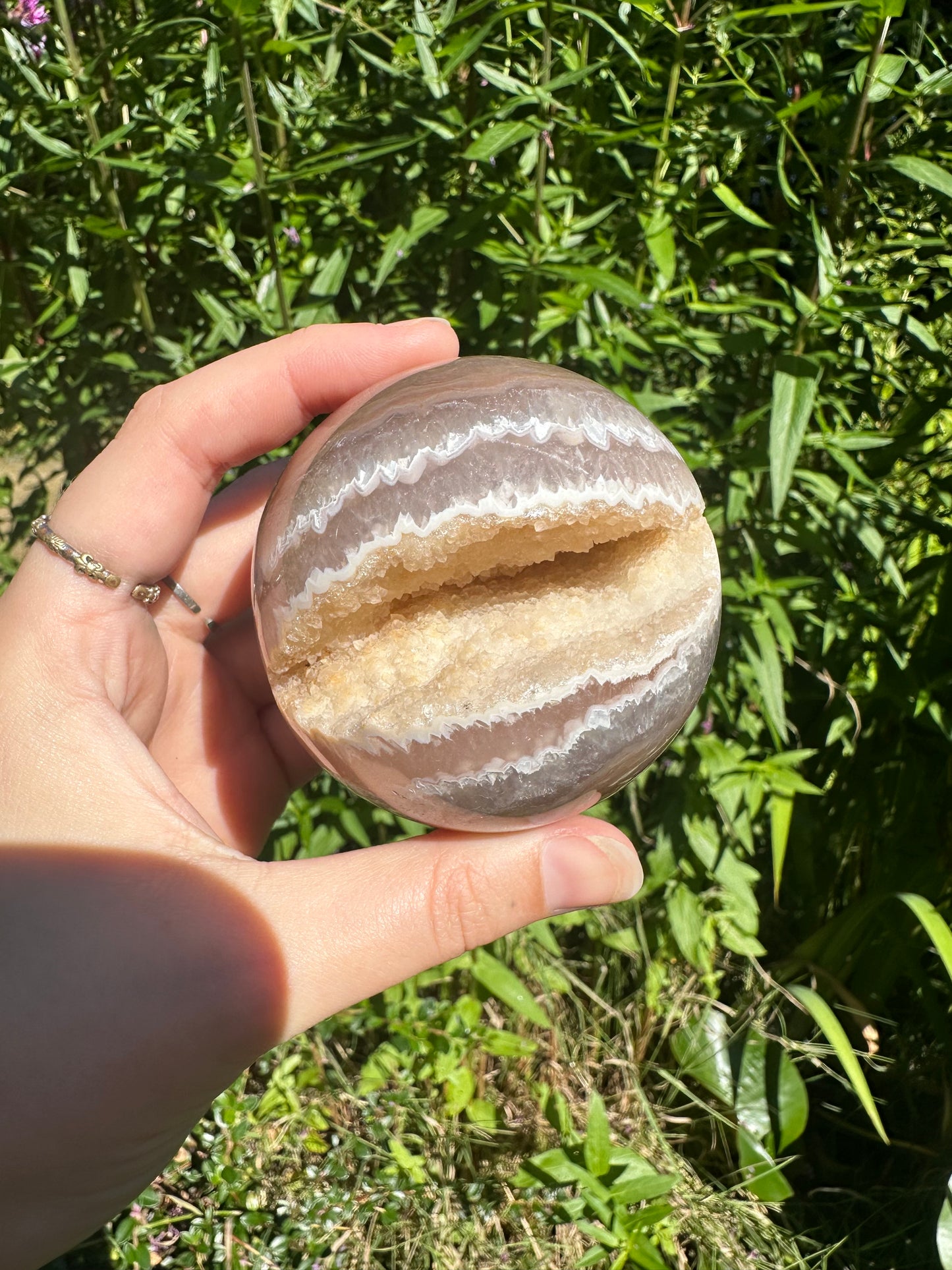 Druzy Agate Sphere