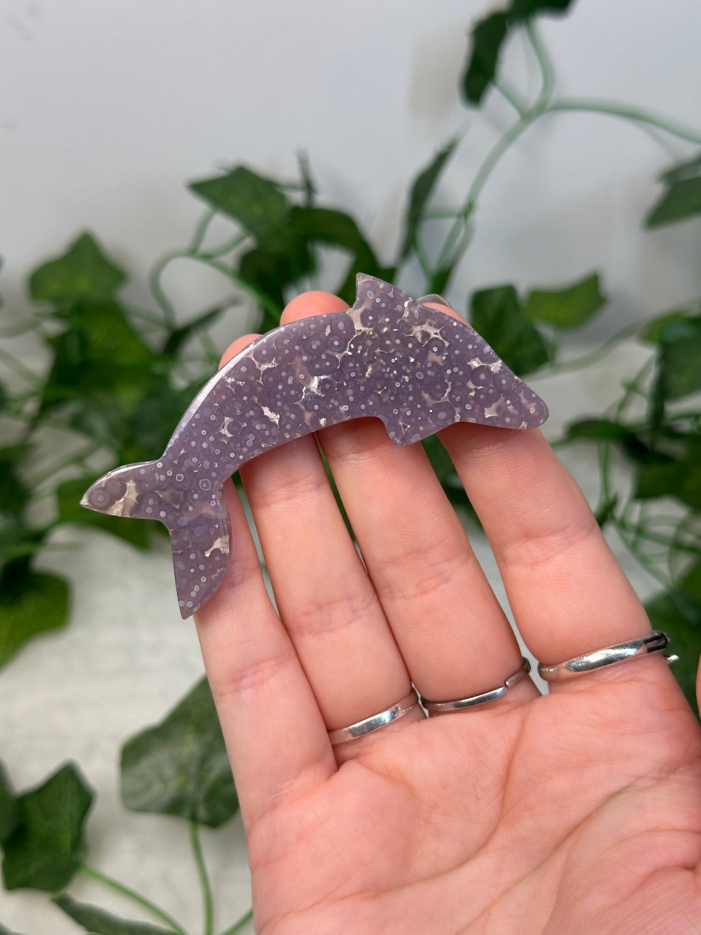 Grape Agate Dolphin