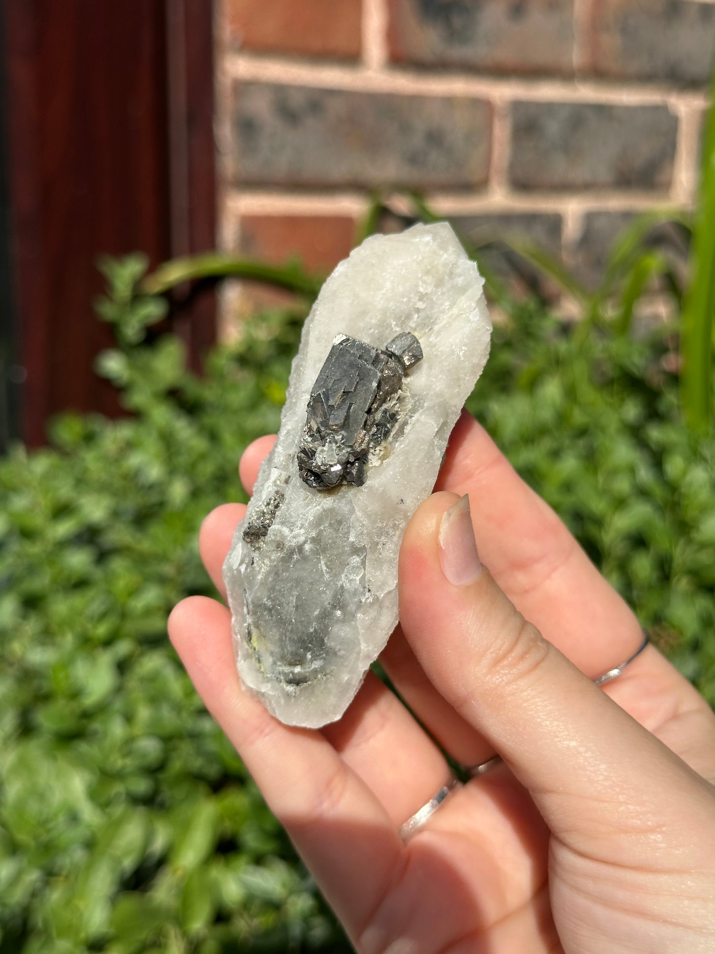 Calcite Quartz with Pyrite