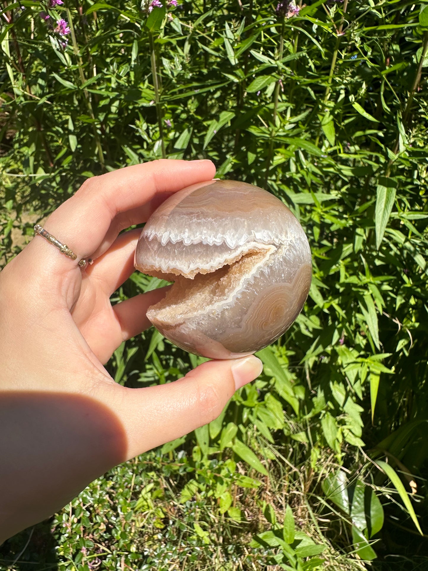 Druzy Agate Sphere