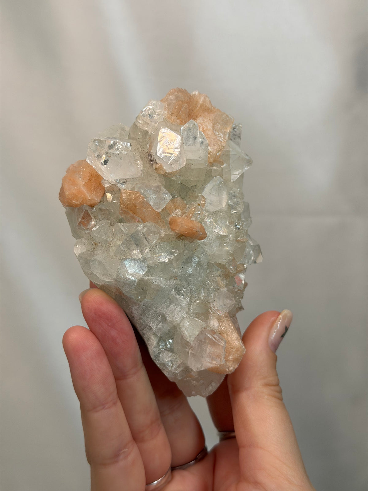 Apophyllite with Stilbite