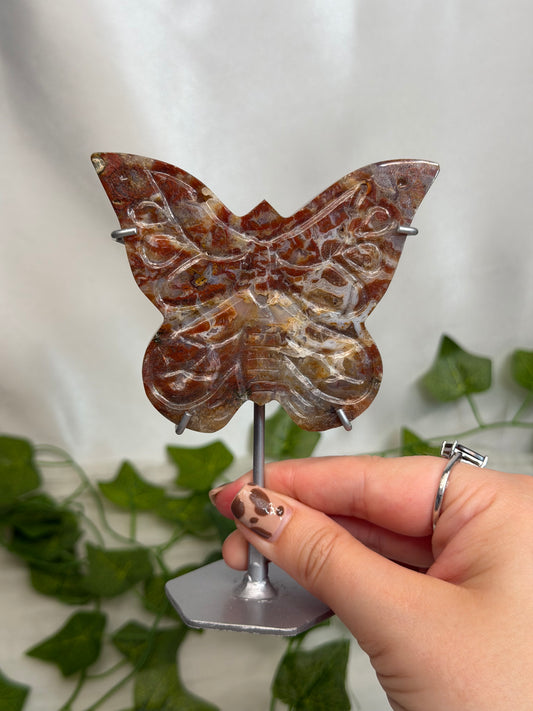 Jasper Butterfly on a Stand