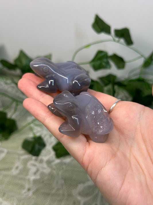 Druzy Agate Frogs