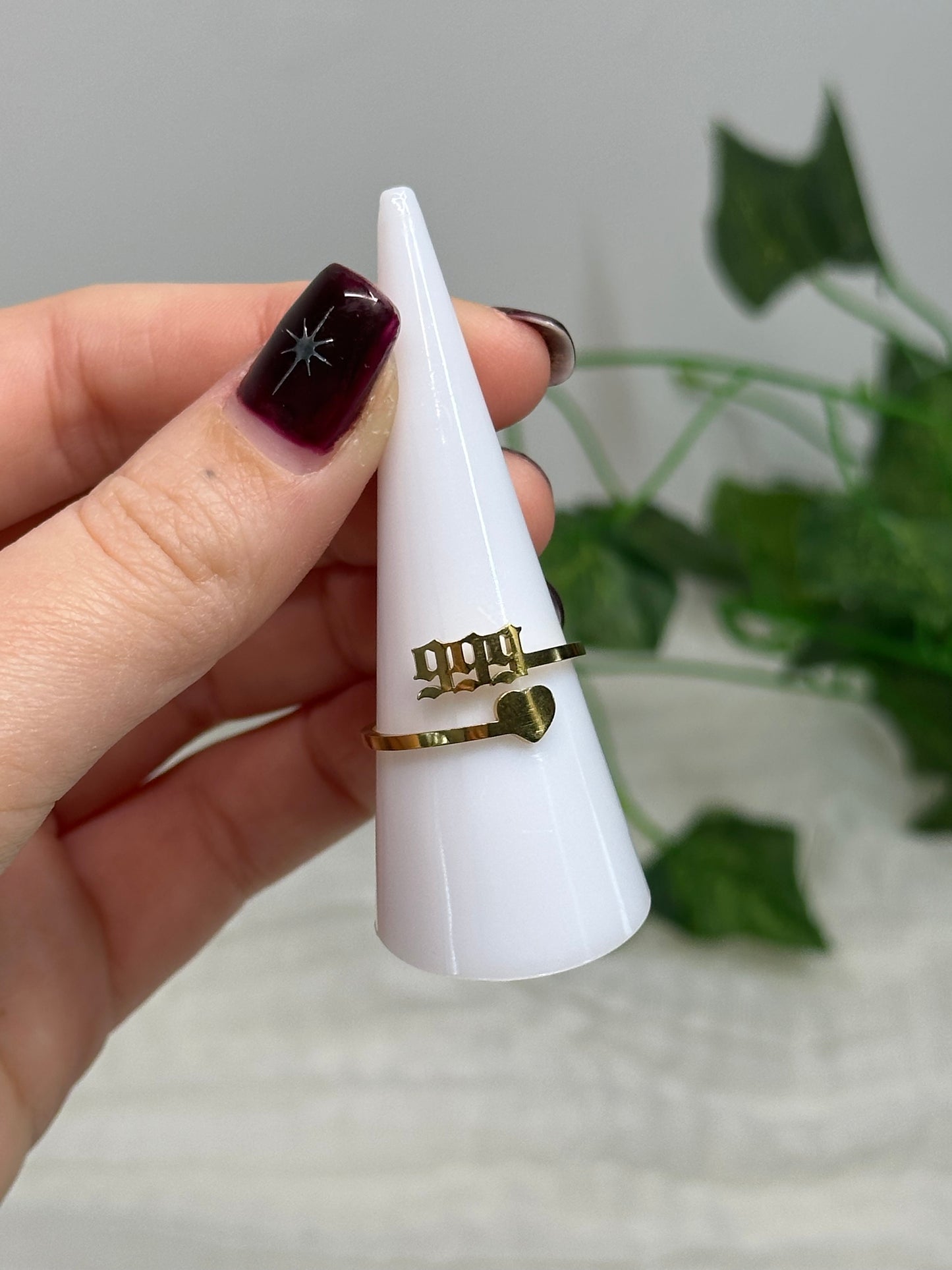 Angel Number Adjustable Rings (Stainless Steel)