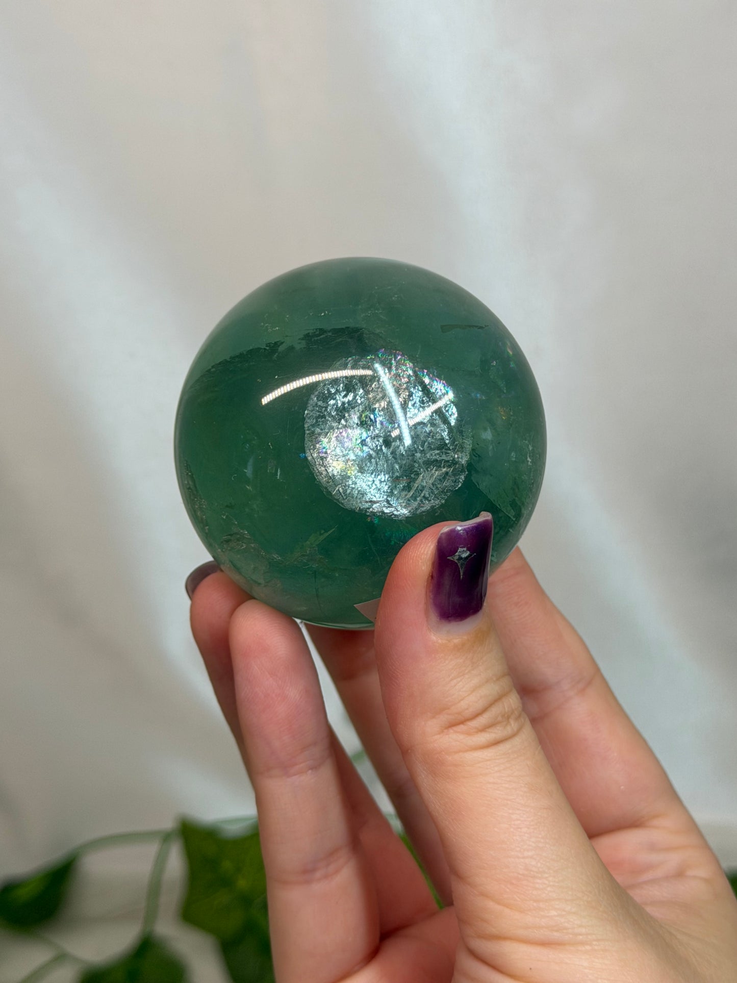 5.4cm Green Fluorite Sphere