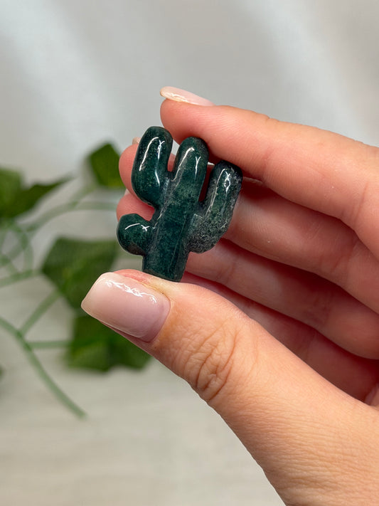 Moss Agate Cactus