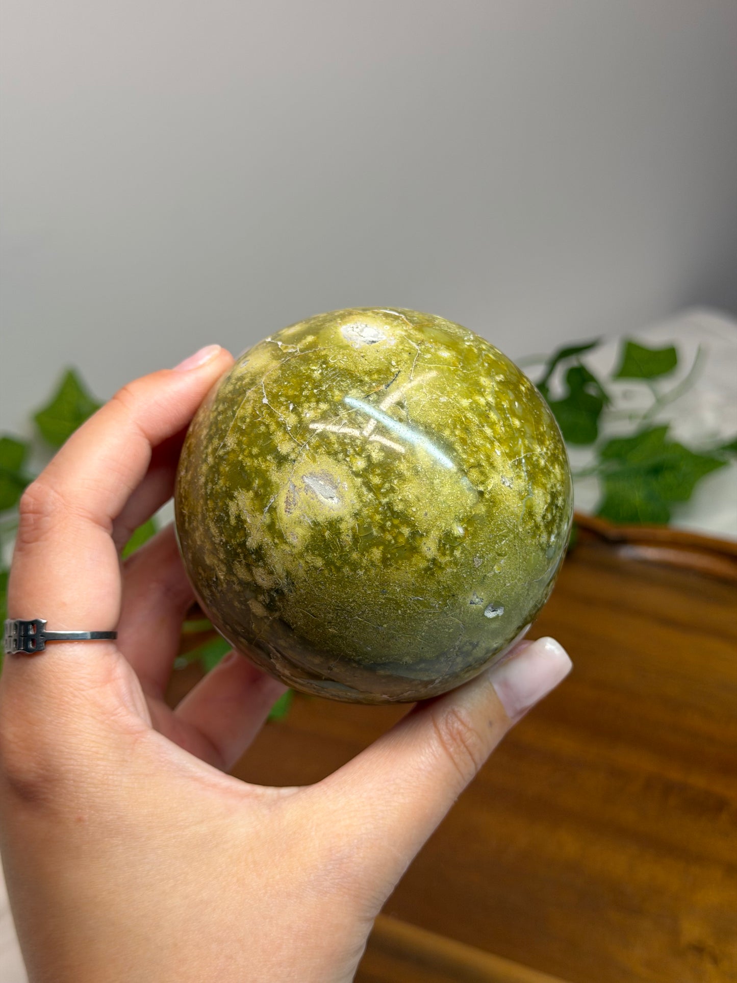 Big Green Opal Spheres