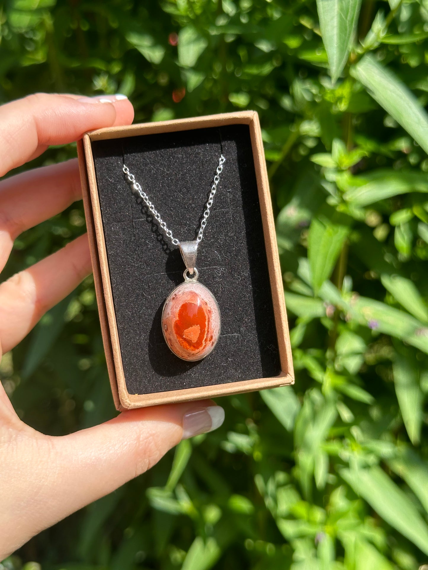 Mexican Fire Opal Pendant