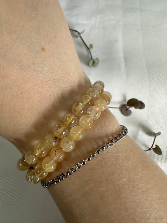 6mm Golden Rutile Bracelet