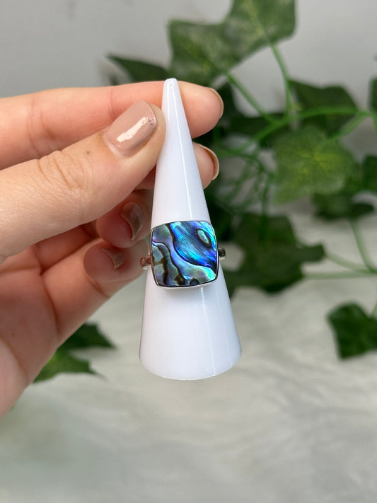 Abalone Size M Ring (925 Sterling Silver)