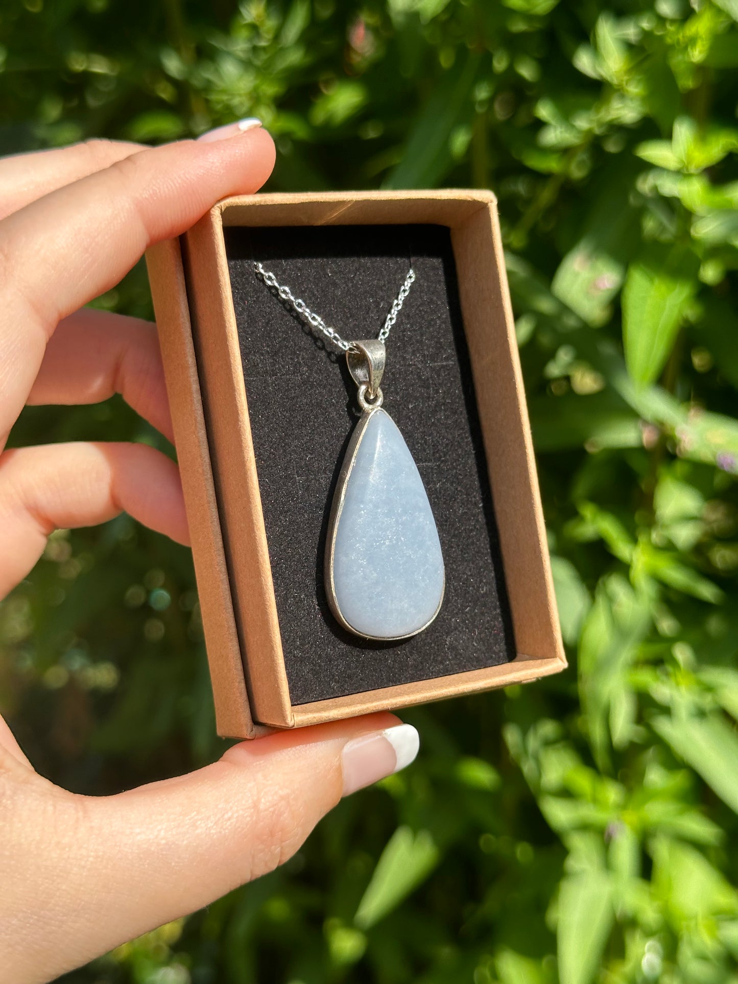 Angelite Pendant (925 Sterling Silver)