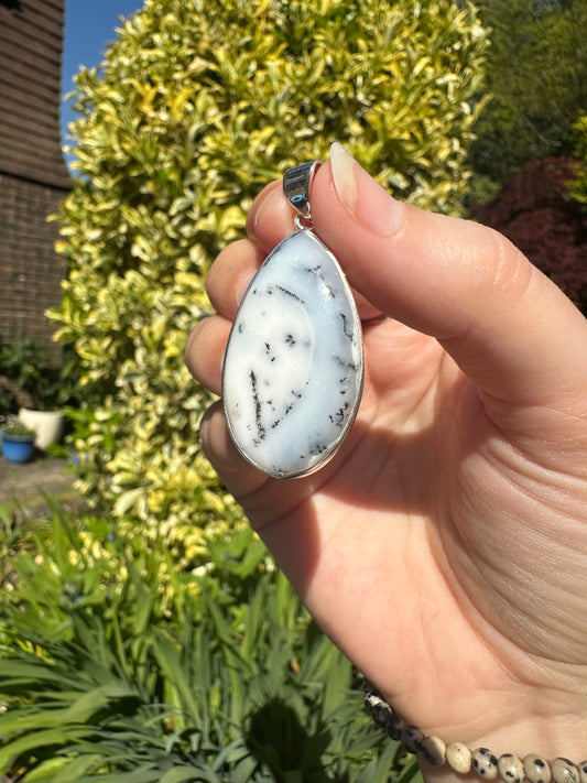 Merlinite Pendant (925 Sterling Silver)