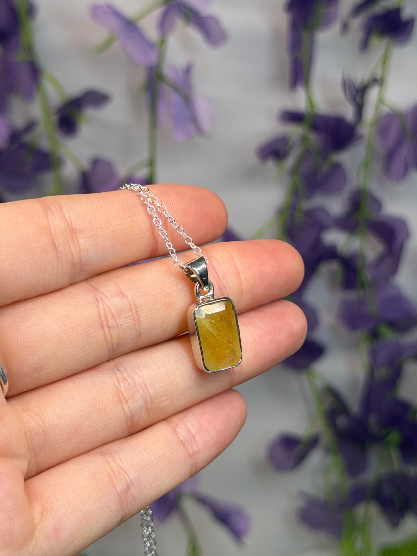 Yellow Sapphire Pendant