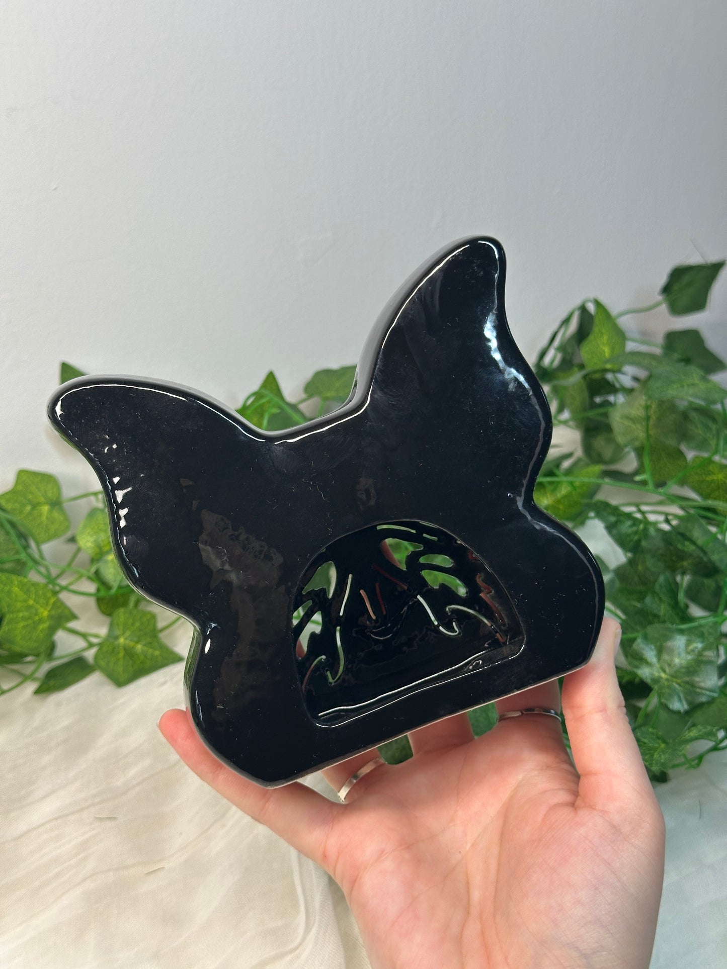 Black Butterfly Oil Burner